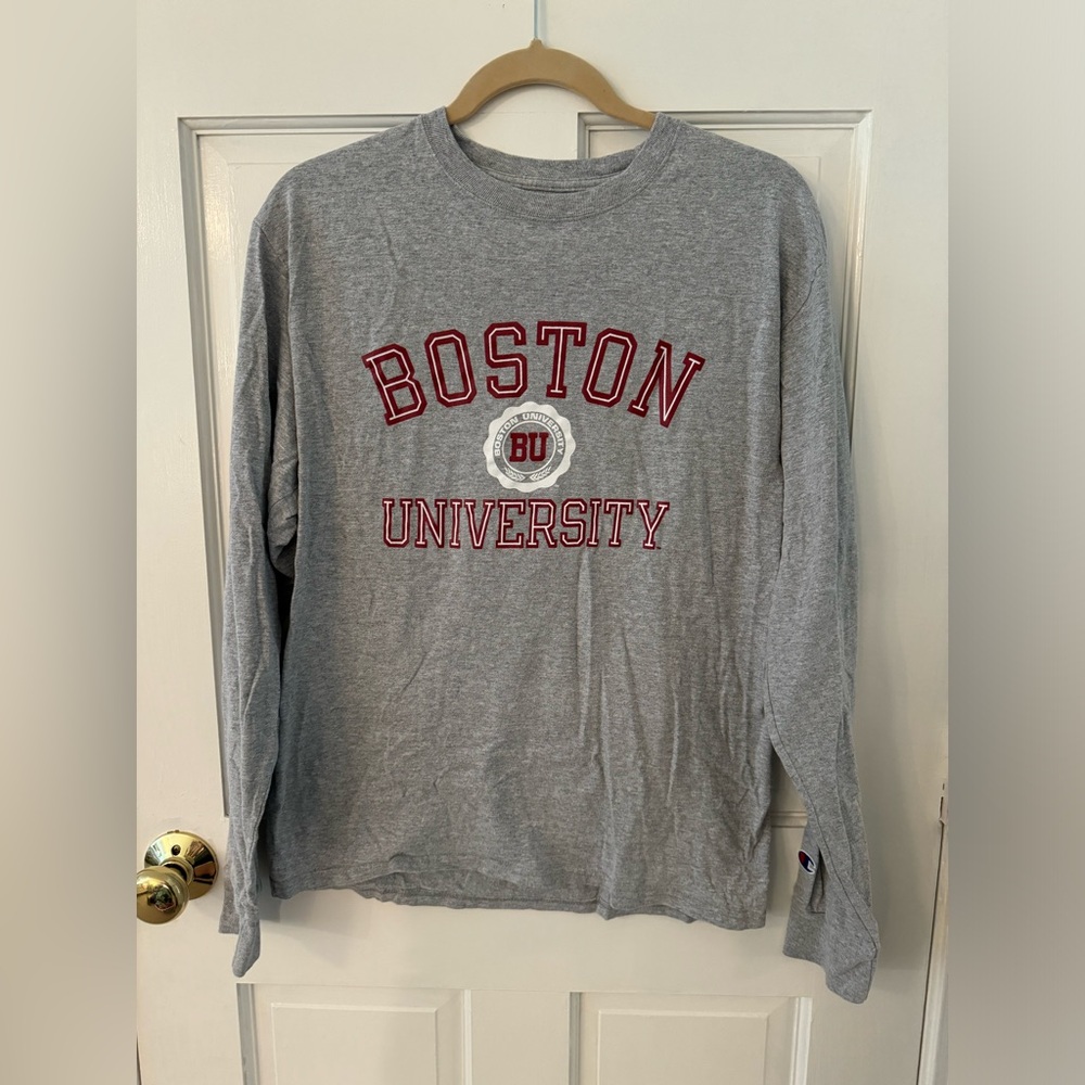 Champion Boston University Long Sleeve Tee Shirt